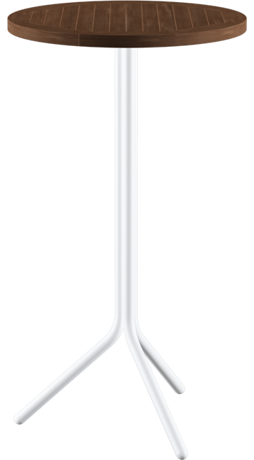 White Poseidon Bar Table